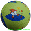 Green Color 8.5 Inch Rubber Playground Balls